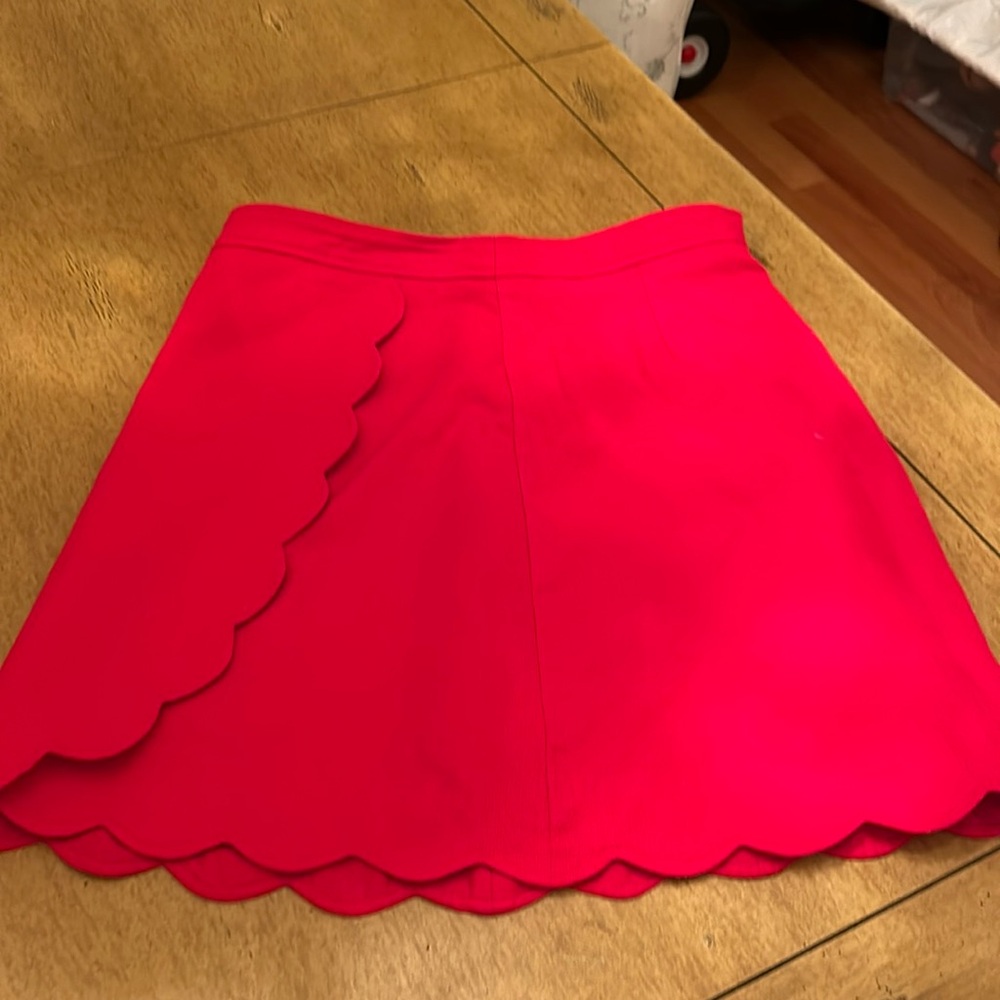 J. crew factory red skirt never worn.